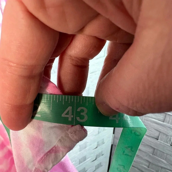 TORRID pink white tie-dye chillis handkerchief dress adjustable straps costal - Picture 11 of 12